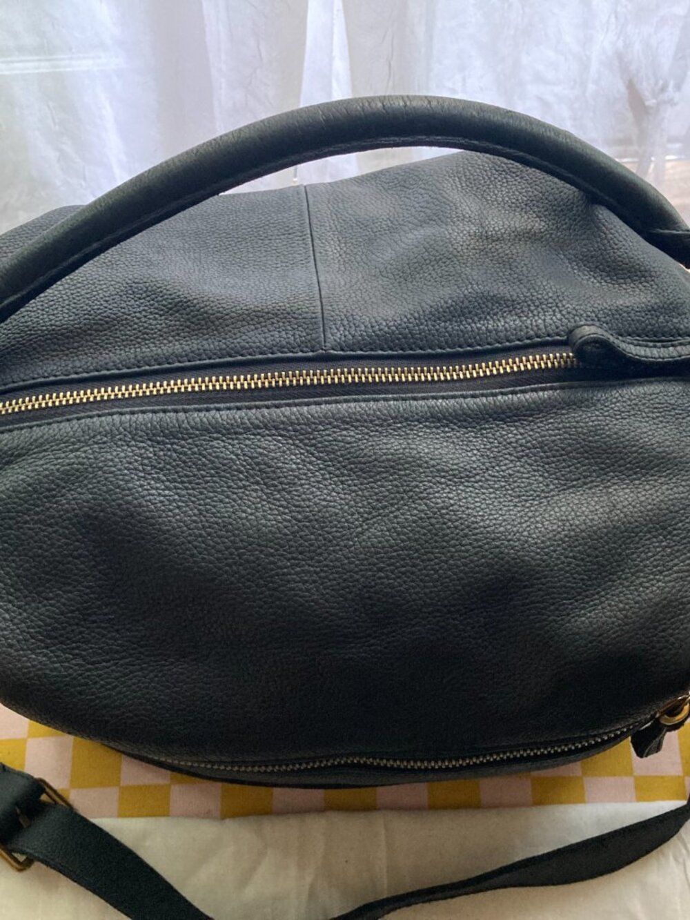 🖤 Liebeskind Berlin Black Pebbled Leather Slouchy Satchel Shoulder Bag 🖤 - Picture 4 of 16